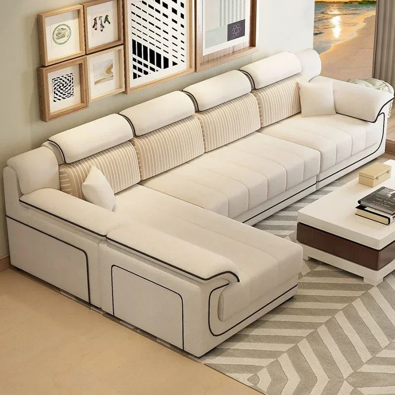 أرائك خشبية بيج أوروبية حشو مس - مراجعة Home Cinema Sofa وسعره
