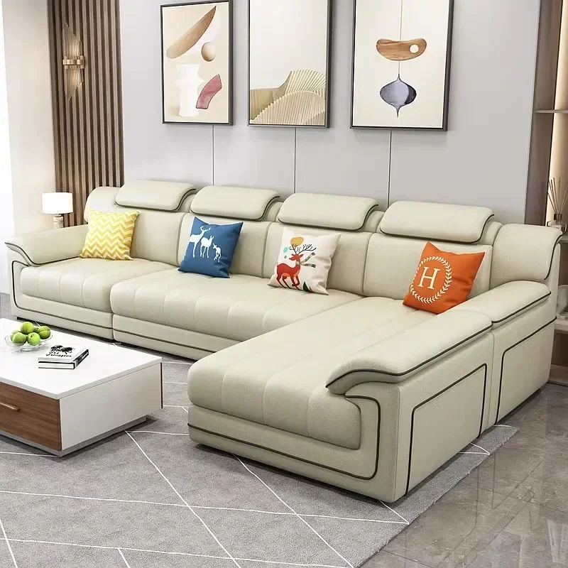 أرائك خشبية بيج أوروبية حشو مس - مراجعة Home Cinema Sofa وسعره