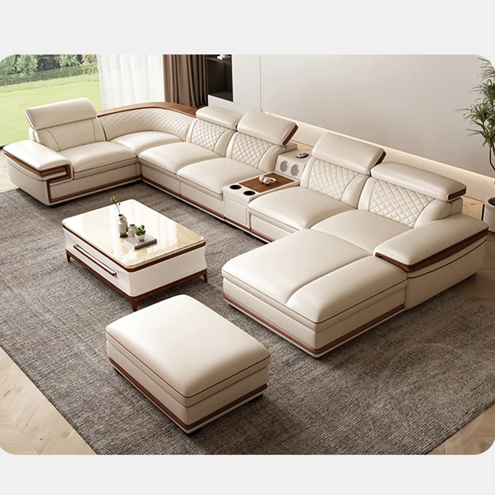 طقم أريكة MINGDIBAO الفاخر من  - مراجعة Home Cinema Sofa وسعره