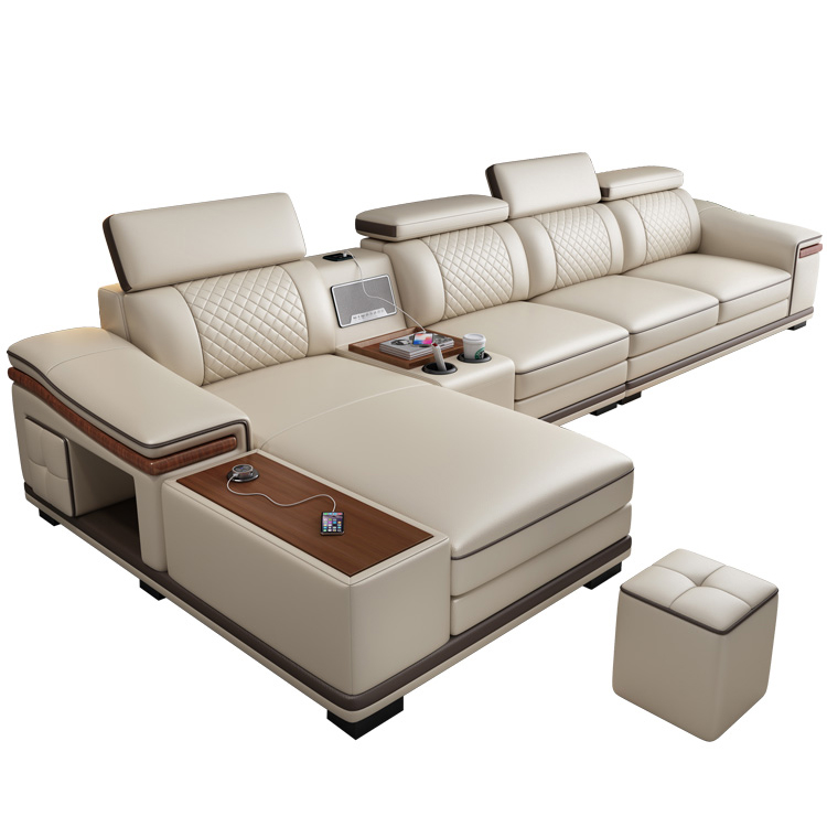 # لغرفة المعيشة أريكة الاقسام  - مراجعة Home Cinema Sofa وسعره