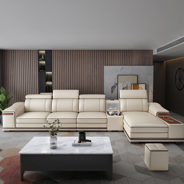 # لغرفة المعيشة أريكة الاقسام  - مراجعة Home Cinema Sofa وسعره