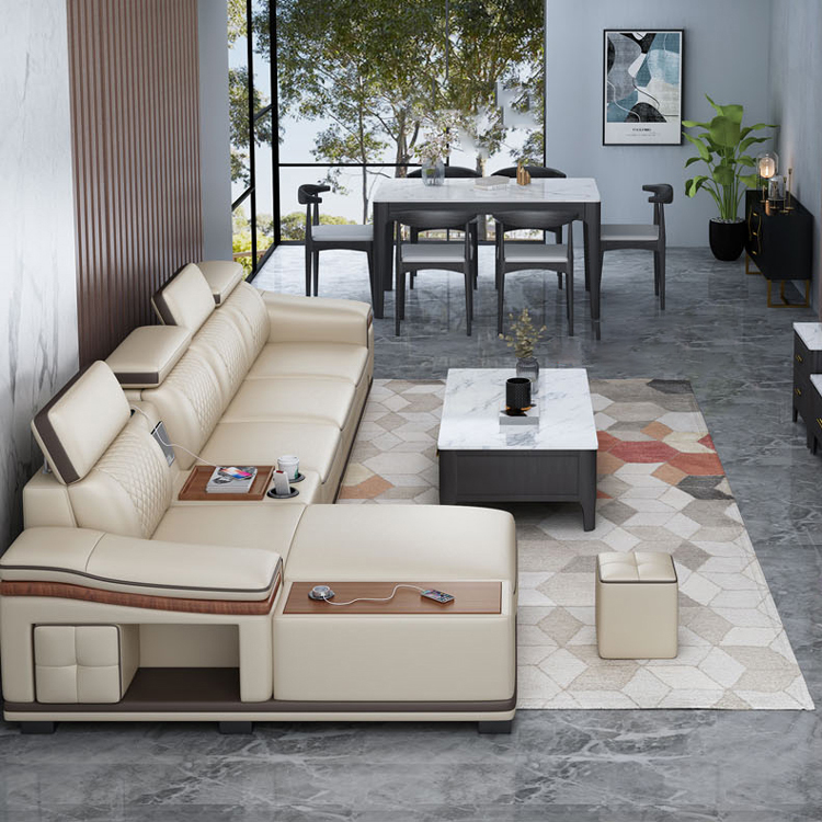 # لغرفة المعيشة أريكة الاقسام  - مراجعة Home Cinema Sofa وسعره