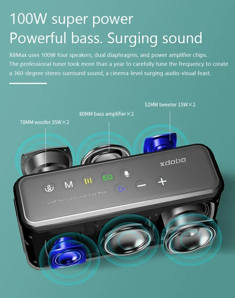 2026 XDOBO X8 Max مكبرات صوت ب - مراجعة Home Theater Speaker وسعره