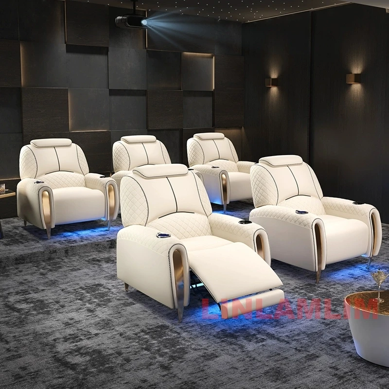 أريكة جلوس مسرح كرسي كهربائي ف - مراجعة Home Cinema Sofa وسعره