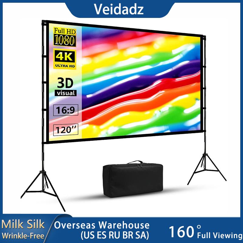 شاشة عرض VEIDADZ مع حامل ناعم  - مراجعة Projector Carrying Bag وسعره